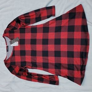Ladies Large Buffalo Plaid Dress NWT